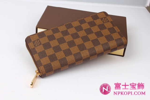 大人気ラウンドファスナー長財布 LOUISVUITTON N60015 ダミエ ジッピー 長財布 ルイヴィトン 